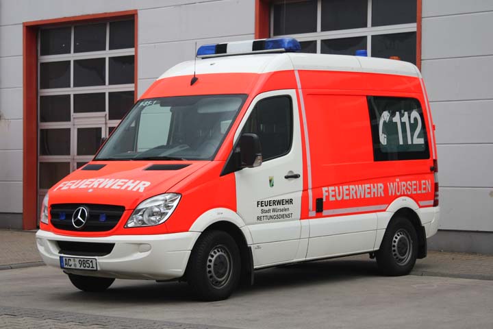 Feuerwehr Stadt W rselen Mercedes Ambulance Fire brigade W rselen Germany