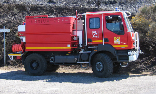 French Bush fire truck