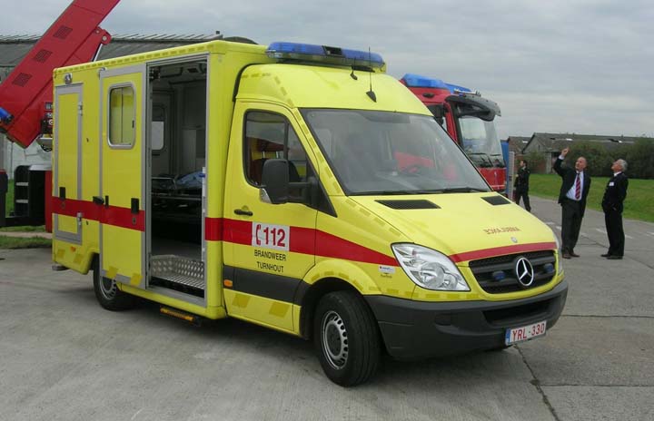 Brandweer Turnhout Ambulance Mercedes Fire brigade Turnhout Belgium