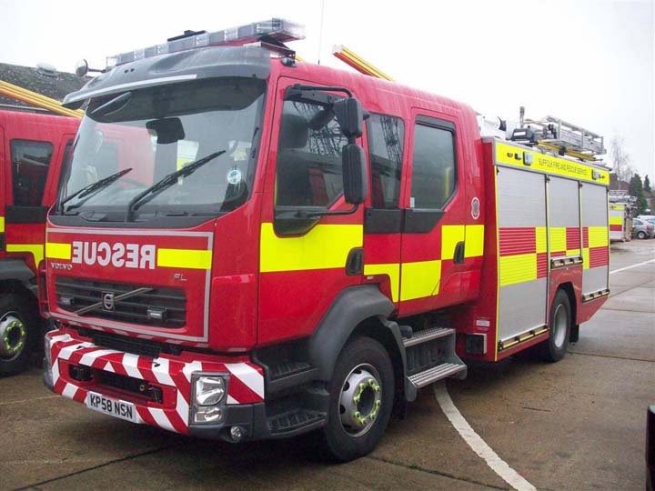 Suffolk Fire and Rescue new Pump rescue tender 