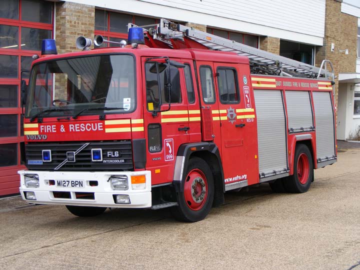 Fire Engines Photos East Sussex FRS Bexhill Fire station Volvo FL 6.14