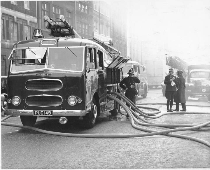 LFB Dennis in action