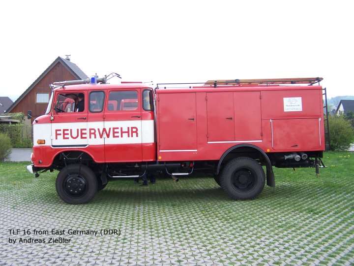 TLF 16 with wood structure IFA W50 This is an earlier version of the TLF 16