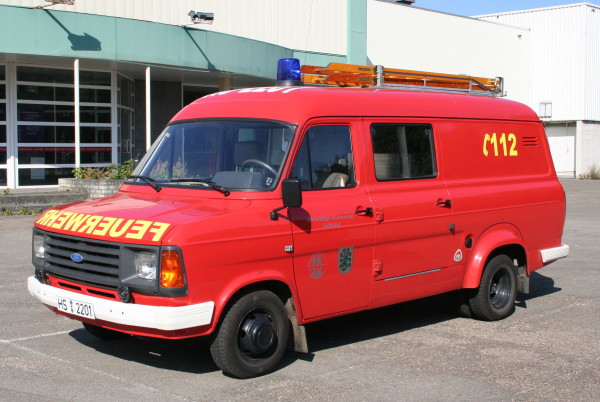 This 1984 Ford Transit pumper with Heines bodywork is in service with the 