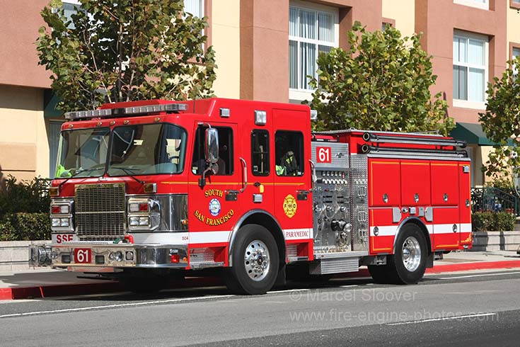 Detroit Diesel Series 60 >> Fire Engines Photos - South San Francisco Fire department Engine 61 Detroit Diesel Series 60 >> Fire Engines Photos - South San Francisco Fire department Engine 61