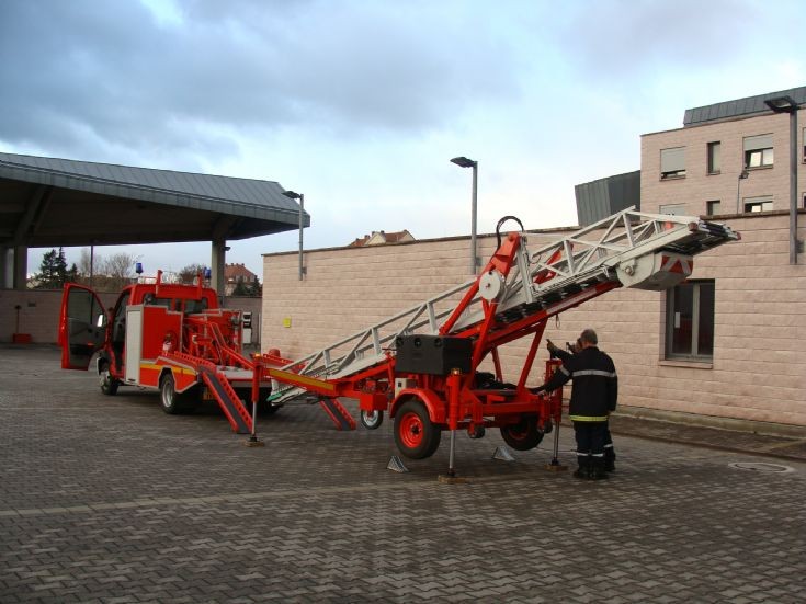Colmar Fire station France Renault Escape Ladder