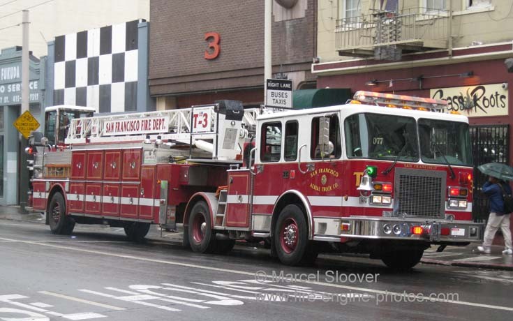 Truck 3 San Francisco Fire department.