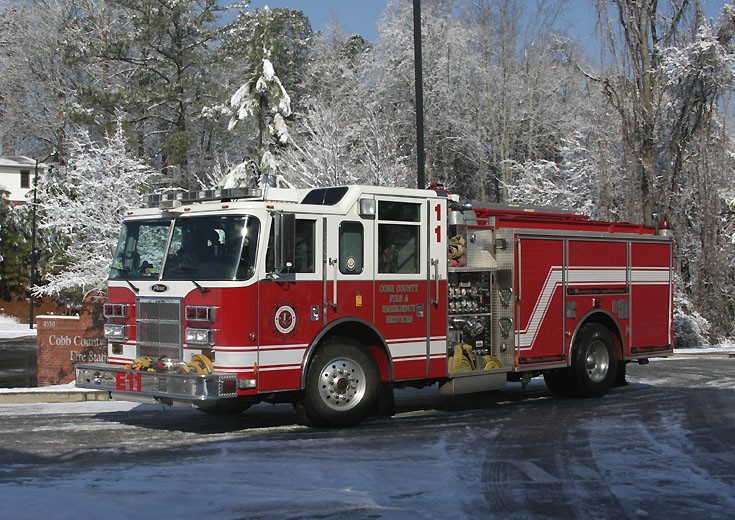 Cobb Co. E-11 in the snow