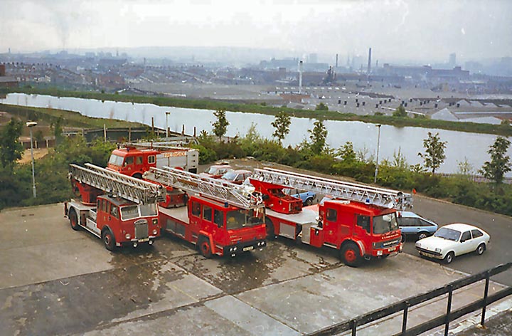 3 Generations of Turntable Ladders Belfast Ireland