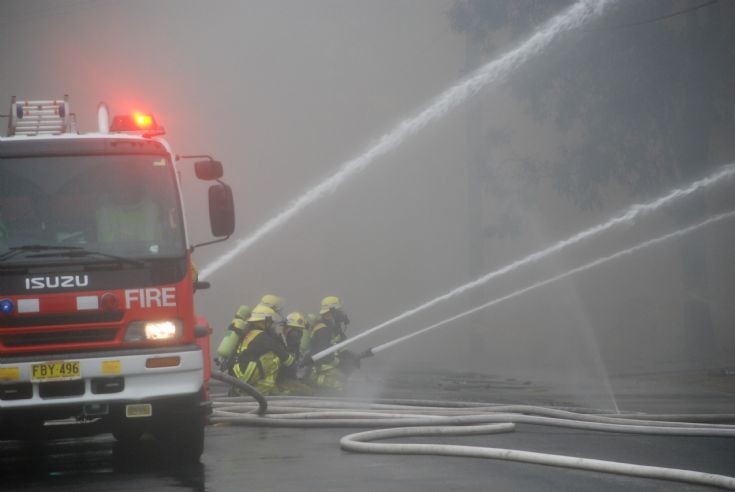Factory Fire  NSW Central Coast