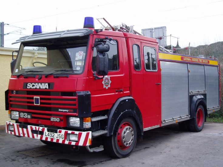 Lothian and Borders FRS Scania 93 M 250 WRL/ET