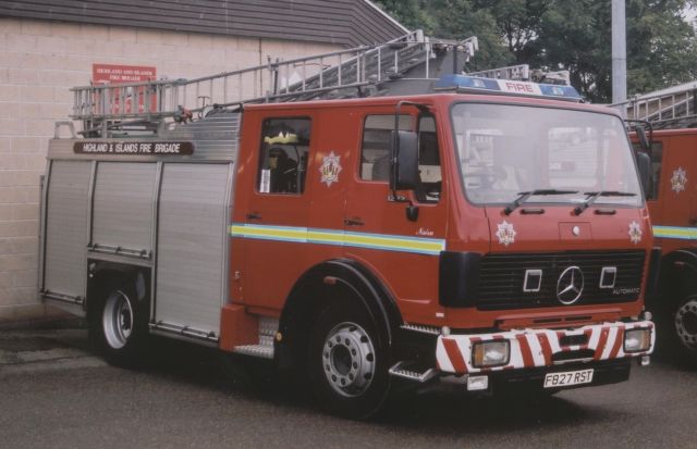 Nairn Highlands and Islands Fire brigade Mercedes 