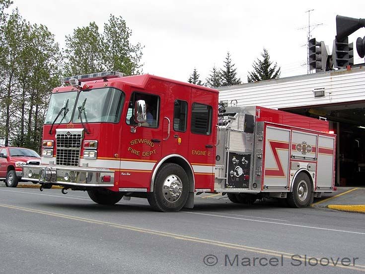 Fire Engines Photos Seward Alaska Fire dept Spartan pump