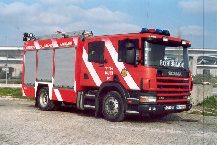 Bombeiros de Sacavem Scania Fire engine SCANIA 260 CREWCAB URBAIN FIRE 