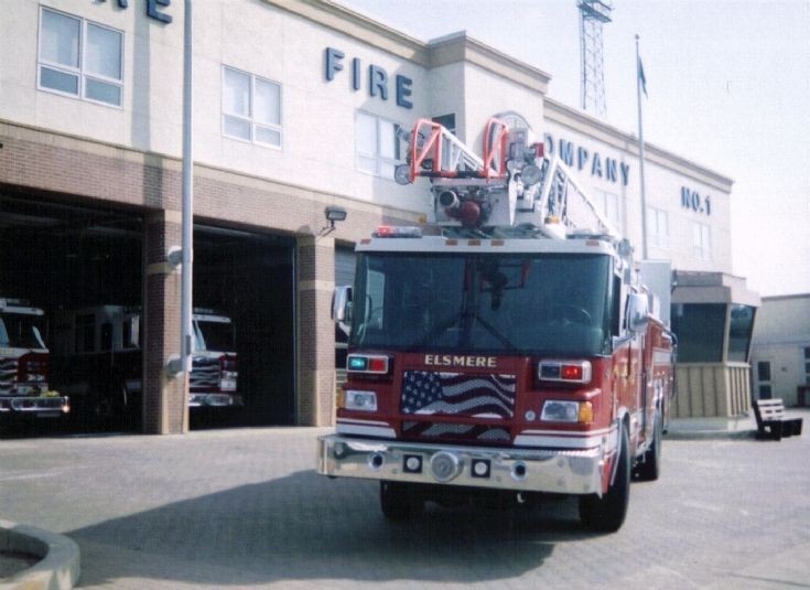 Fire Engines Photos Elsmere Delaware VFD Ladder Pierce