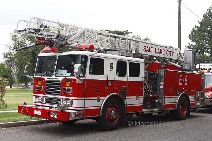 Fire Engines Photos SLC Fire Dept Seagrave Quint