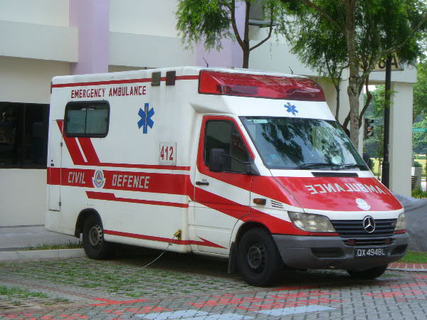 Singapore Civil Defence Force version 314 Mercedes Ambulance