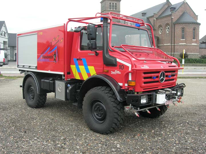 Brandweer Maasmechelen Belgium Unimog Fire Brigade Maasmechelen Limburg 