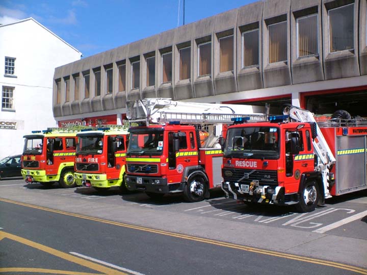 Fire Engines Photos Lineup Waterford Fire station Ireland