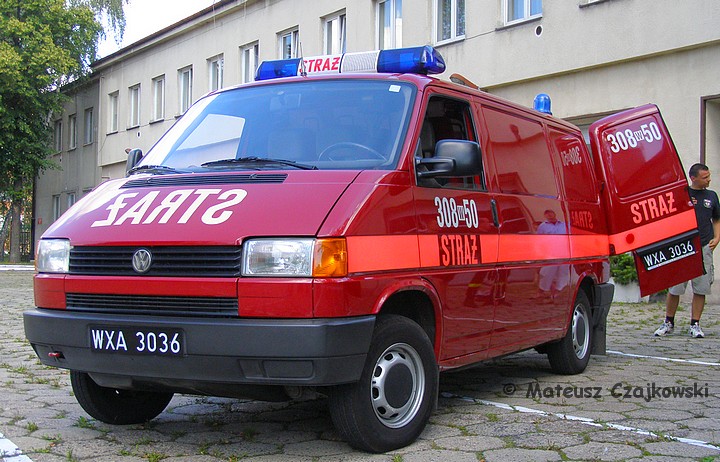 A light breathing apparatus van on a Volkswagen Transporter T4 stationed at