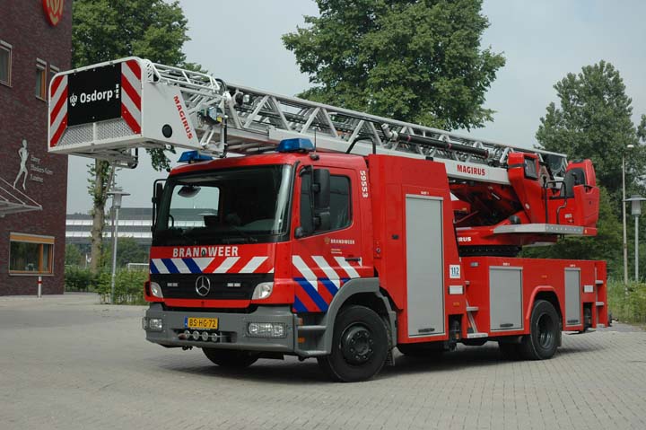 Fire Engines Photos Brandweer Amsterdam Mercedes Atego Ladder 5980