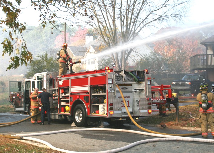 Fire Engines Photos Cobb Co. GA House Fire