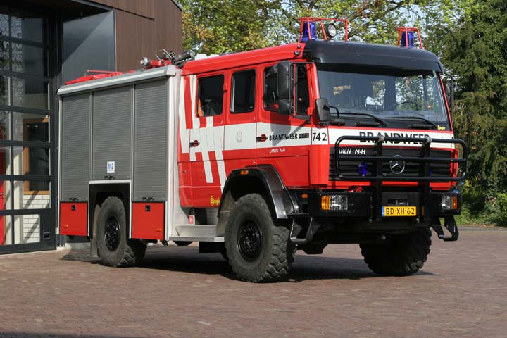 Fire Engines Photos Brandweer Laren Mercedes Benz 1124af 0574