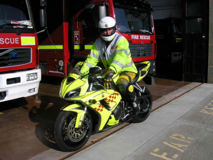 photo of  a East Sussex Fire motorbike