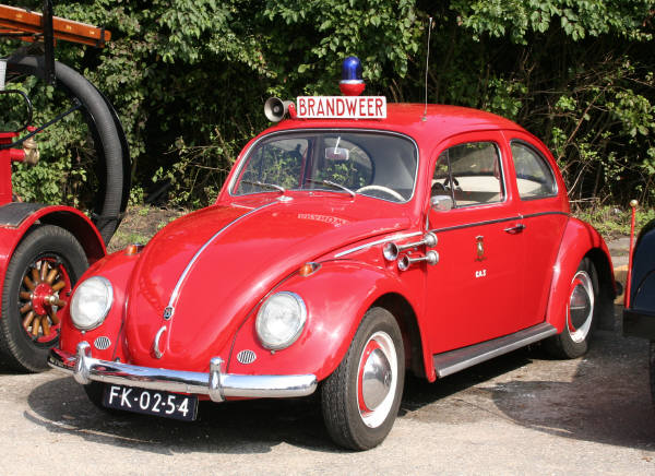 This 1961 Volkswagen Beetle Kever in Dutch is a replica of one of the two 