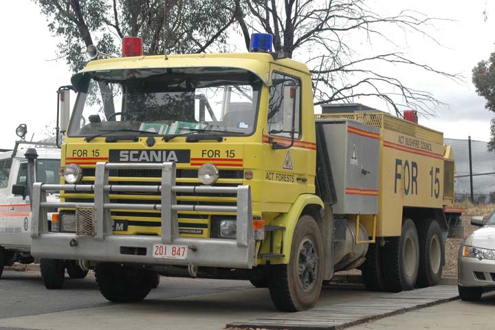 Scania heavy tanker ACT Bushfire Council