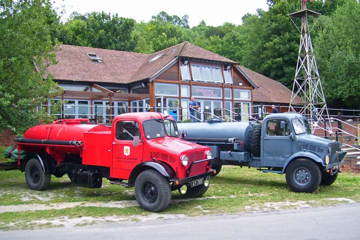 Bedfords at Fire show Amberley Working Museum 