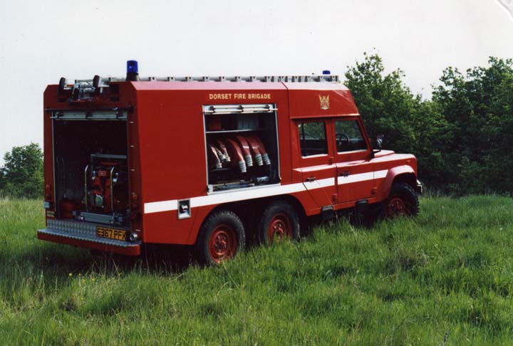 1988 Land Rover 110 6x6, with HCB Angus / DF&RS bodywork.