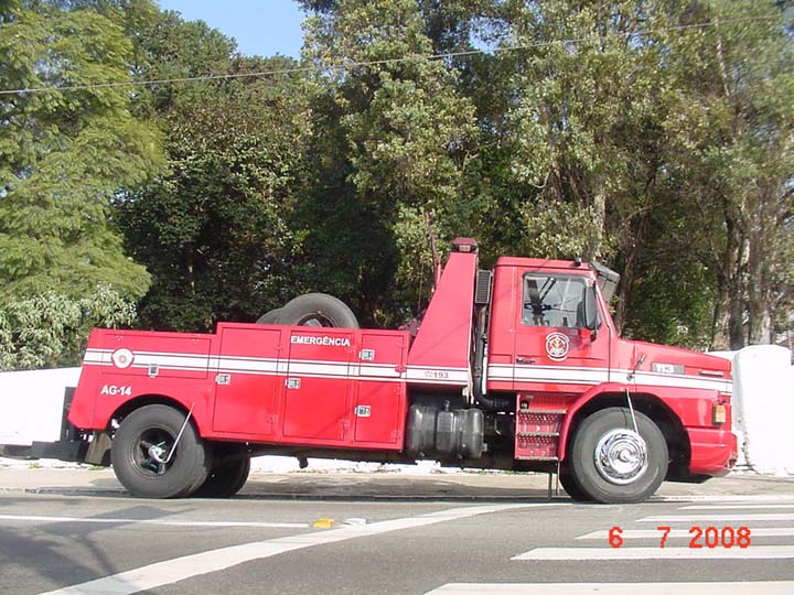Fire Engines Photos Bombeiros São Paulo Brazil Scania Winch Crane