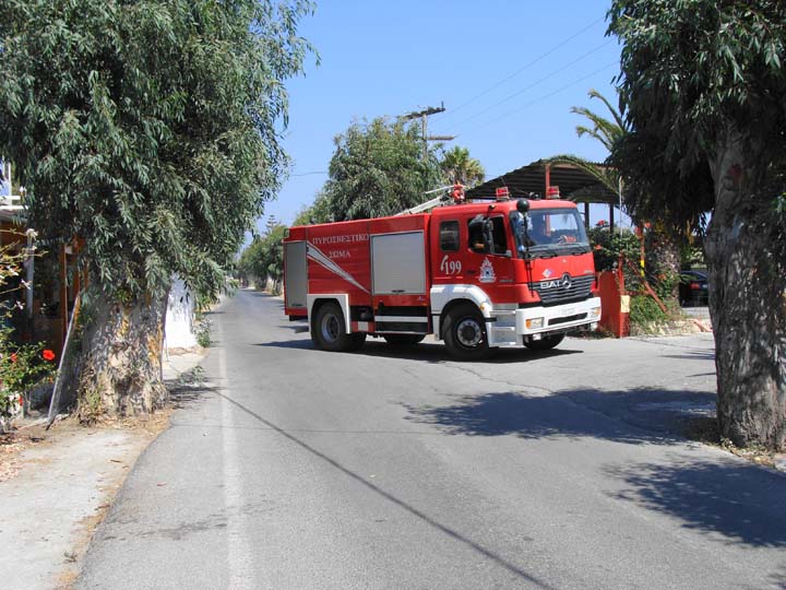 Pumper Mercedes Benz Fire brigade Kos Greece